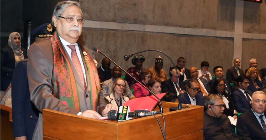 দ্বাদশ জাতীয় সংসদ নির্বাচনে দেশের জনগণ ও গণতন্ত্রের জয় হয়েছে: রাষ্ট্রপতি মো. সাহাবুদ্দিন