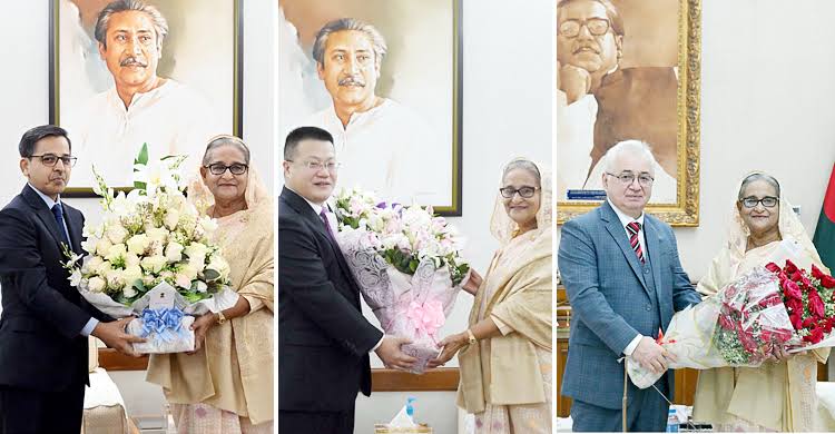 শেখ হাসিনাকে চীন-রাশিয়াসহ বিভিন্ন দেশের অভিনন্দন