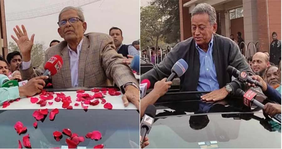 কারামুক্ত হয়েছেন বিএনপি মহাসচিব ফখরুল ও স্থায়ী কমিটির সদস্য খসরু