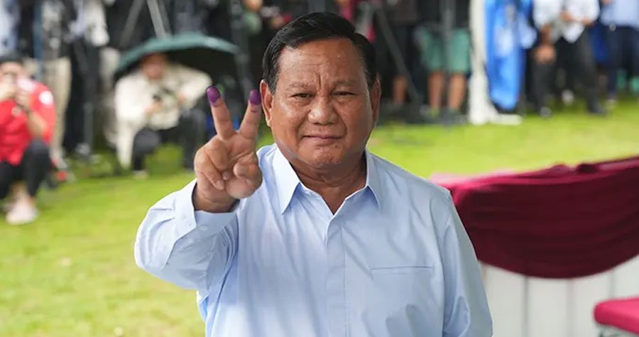 ইন্দোনেশিয়ার প্রেসিডেন্ট নির্বাচনে বেসরকারীভাবে জয়ী হয়েছেন দেশটির বর্তমান  প্রতিরক্ষামন্ত্রী প্রাবোও সুবিয়ান্তো