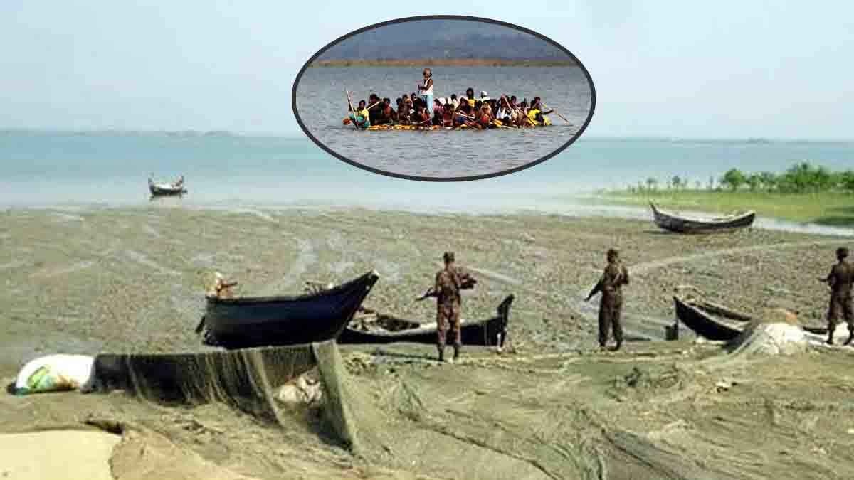 জিরো লাইন থেকে রোহিঙ্গা বোঝাই নৌকা ফিরিয়ে দিল বিজিবি