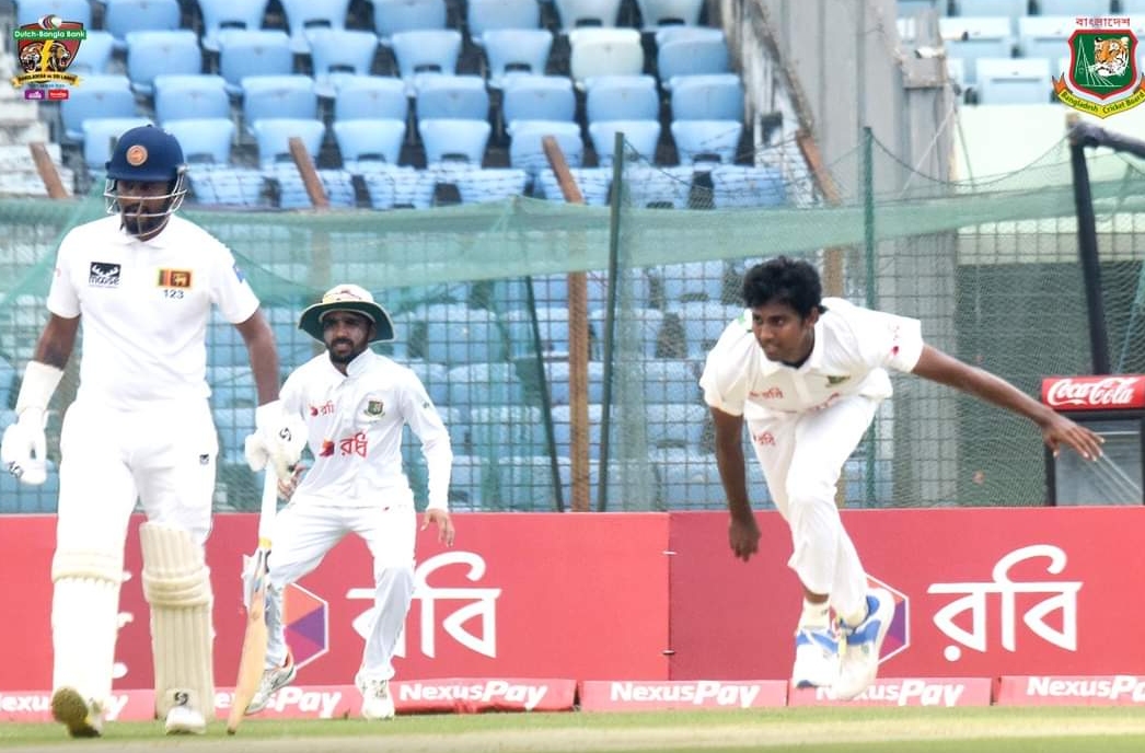 চট্টগ্রামে টেস্টের প্রথম ইনিংসে ৫৩১ রানে থামলো শ্রীলঙ্কা