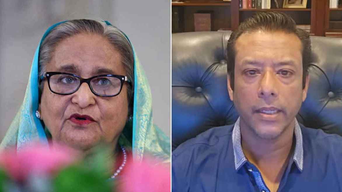 ‘আমার মা কখনোই আনুষ্ঠানিকভাবে পদত্যাগ করেননি, তিনি এখনো বাংলাদেশের প্রধানমন্ত্রী’