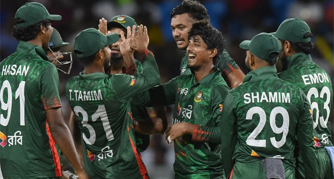 সিরিজের প্রথম টি-টোয়েন্টিতে স্বাগতিক ওয়েস্ট ইন্ডিজকে ৭ রানে হারিয়েছে টাইগাররা