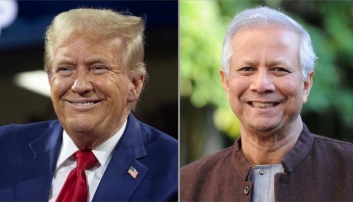 দ্বিতীয় মেয়াদে প্রেসিডেন্টের দায়িত্ব নিতে যাওয়ায় ডোনাল্ড ট্রাম্পকে প্রধান উপদেষ্টার শুভেচ্ছা