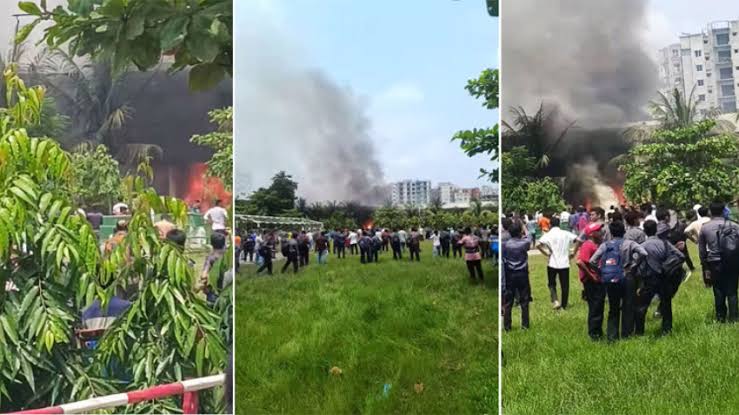 উত্তরায় প্রশিক্ষণ বিমান বিধ্বস্তে ১৯ জনের মৃত্যু, আহত শতাধিক