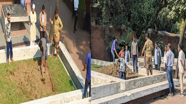 কাজী নজরুল ইসলামের কবরের পাশে ওসমান হাদির কবর প্রস্তুত