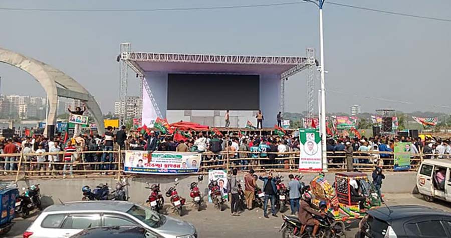 তারেক রহমানের সংবর্ধনা সমাবেশ ঘিরে ব্যাপক নিরাপত্তা ব্যবস্থা