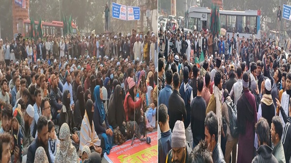 হাদি হত্যার বিচার দাবিতে ফের শাহবাগে ইনকিলাব মঞ্চের অবস্থান
