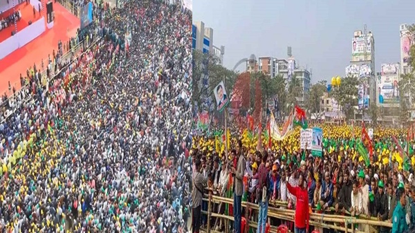 সিলেটের ঐতিহ্যবাহী আলিয়া মাদরাসা মাঠ কানায় কানায় পরিপূর্ণ