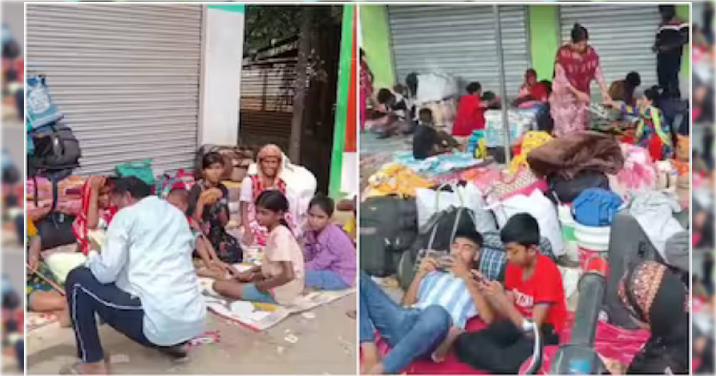 দেশে ফিরতে সীমান্তে ‘অনুপ্রবেশকারীদের’ ভিড়
